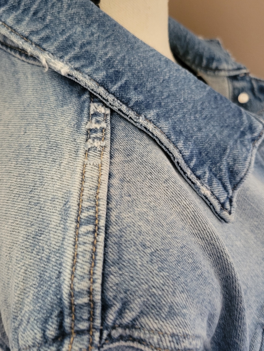 Light Wash Classic Denim Jacket - Picture 6 of 10